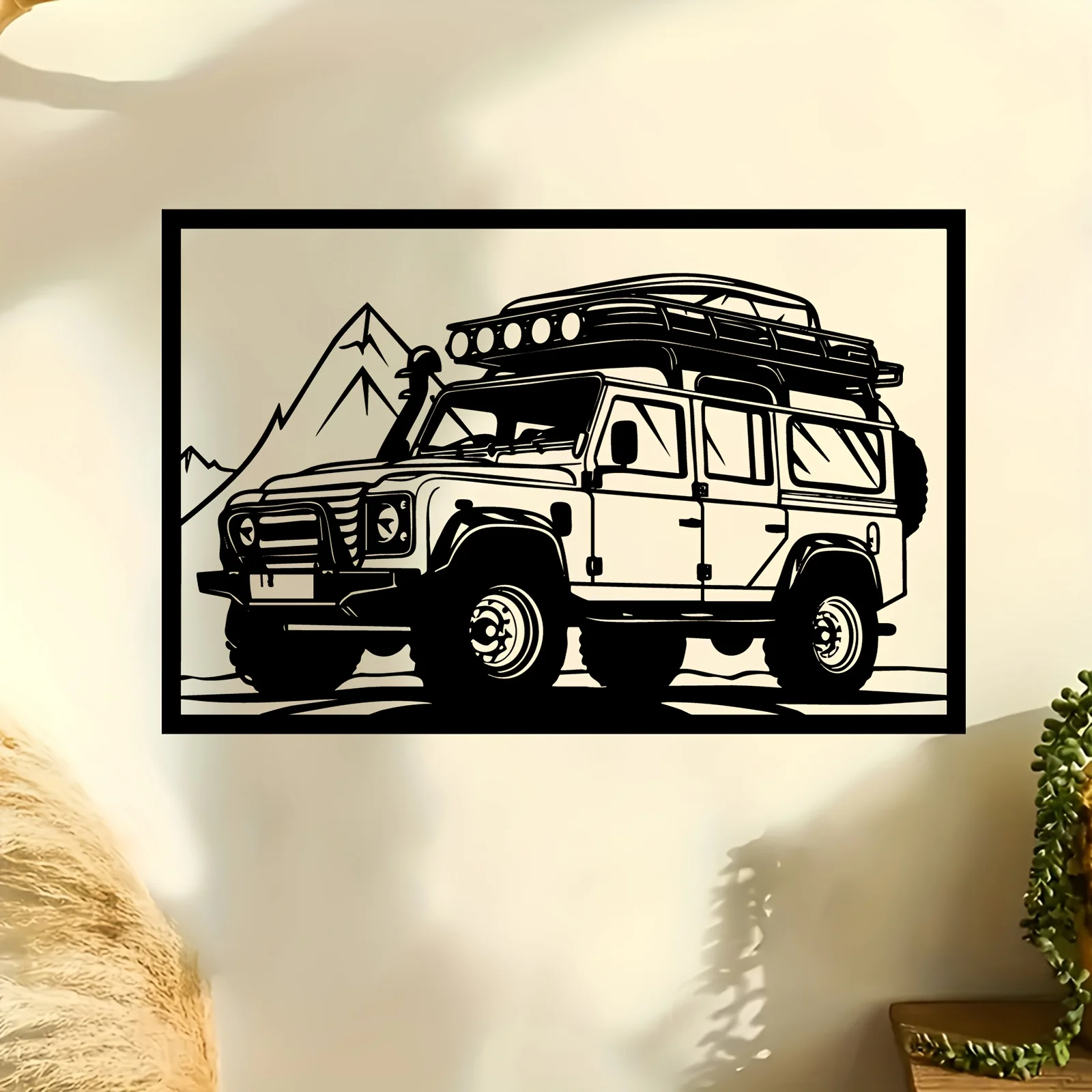 Vintage Off-Road Vehicle Aluminum Wall Art 12x16 Inch Waterproof Durable Metal Sign for Garage Garden Patio Home Decor