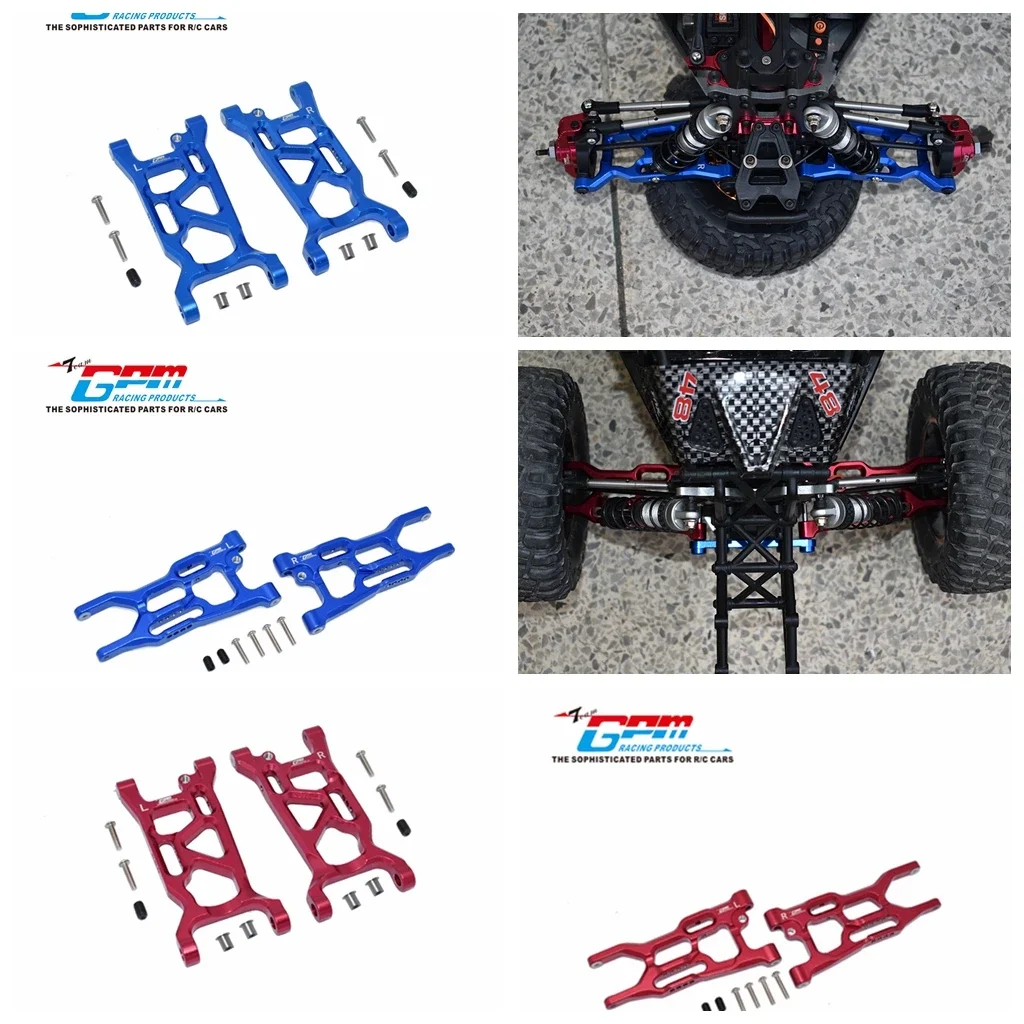 GPM Aluminium Alloy Front/Rear Lower Suspension Arm set for LOSI 1/10 LASERNUT TENACITY ULTRA 4 ROCK TACER RC CAR PART