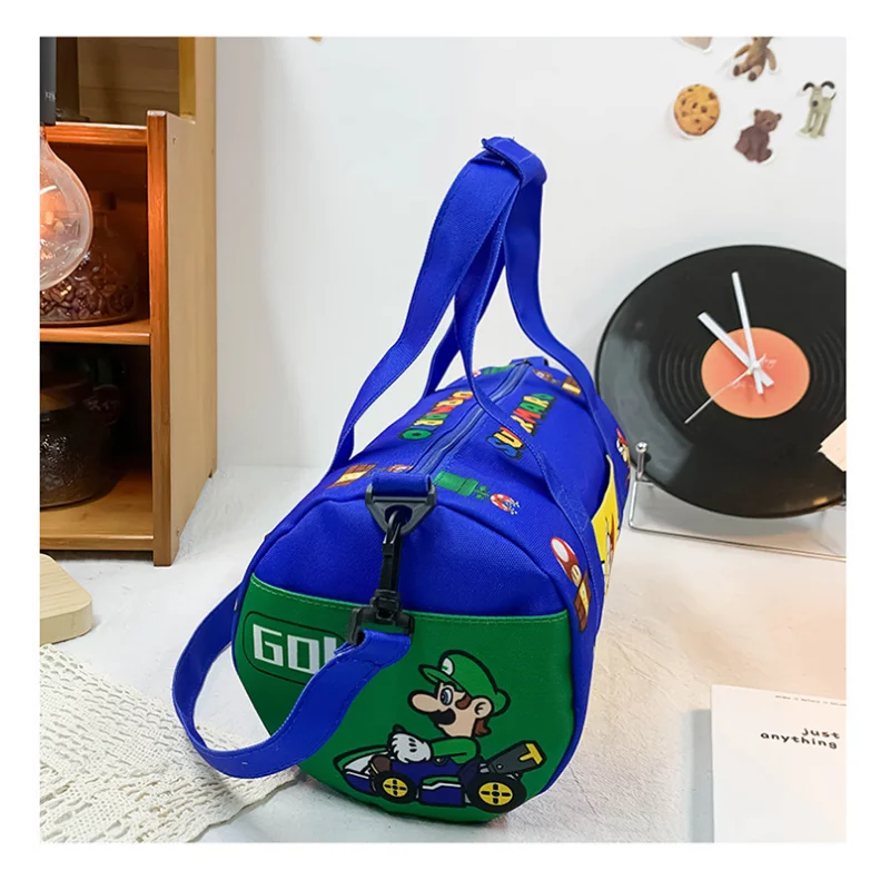 Super Marios Bros Luggage Bag Anime Large Capacity Travel Shoulder Bag Cartoon Swimming Crossbody Bag Sports Fitness Bags Gift