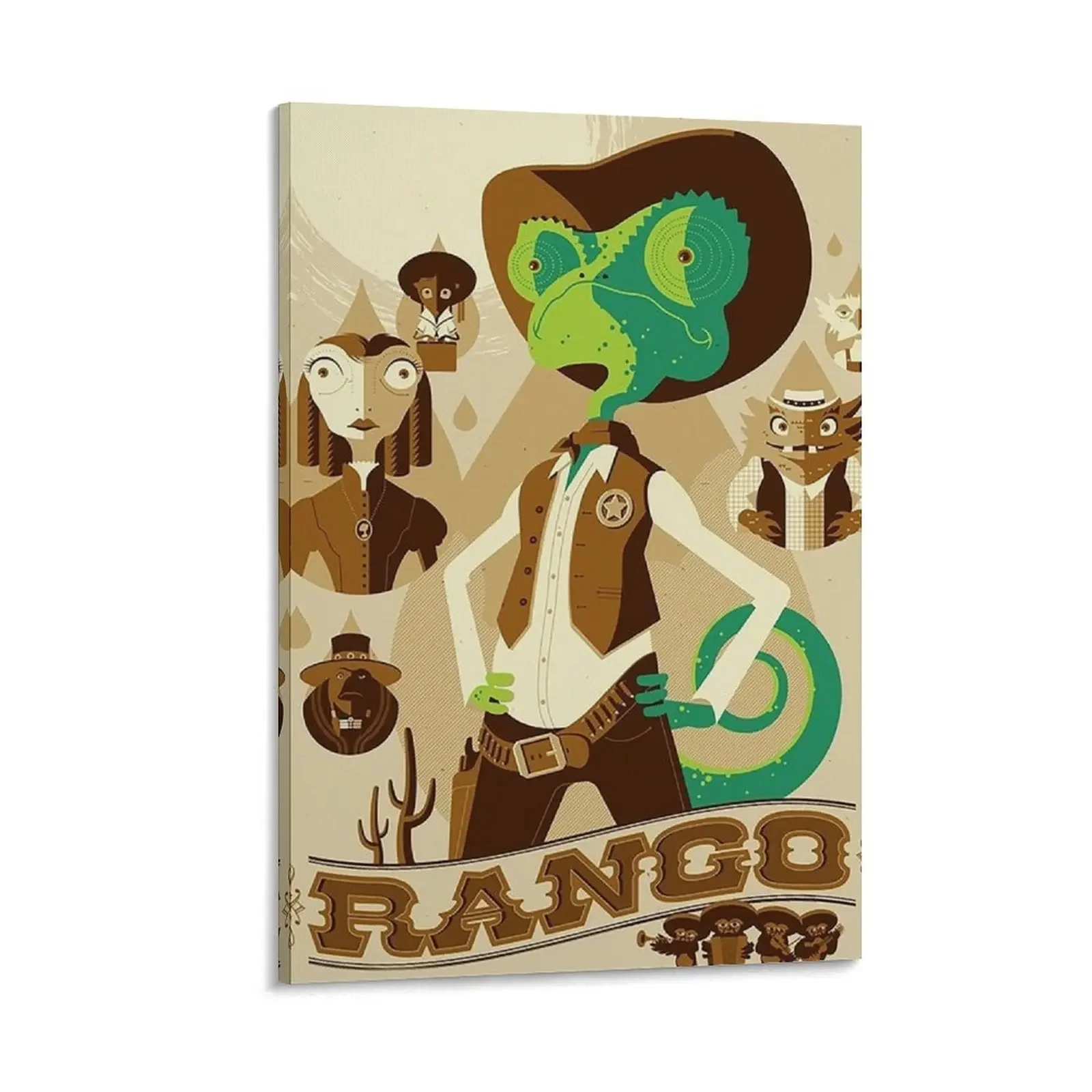 

cowboy cartoon Canvas Painting Posters on the wall decoration for the room