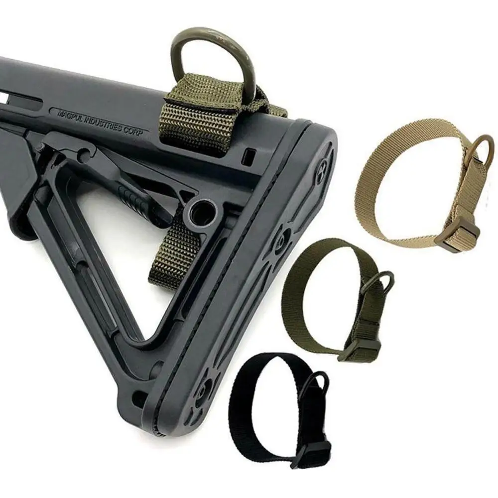 

Multifunction Military Airsoft Tactical ButtStock Sling Adapter Rifle Stock Gun Strap Gun Rope Strapping Belt Hunting Accessory