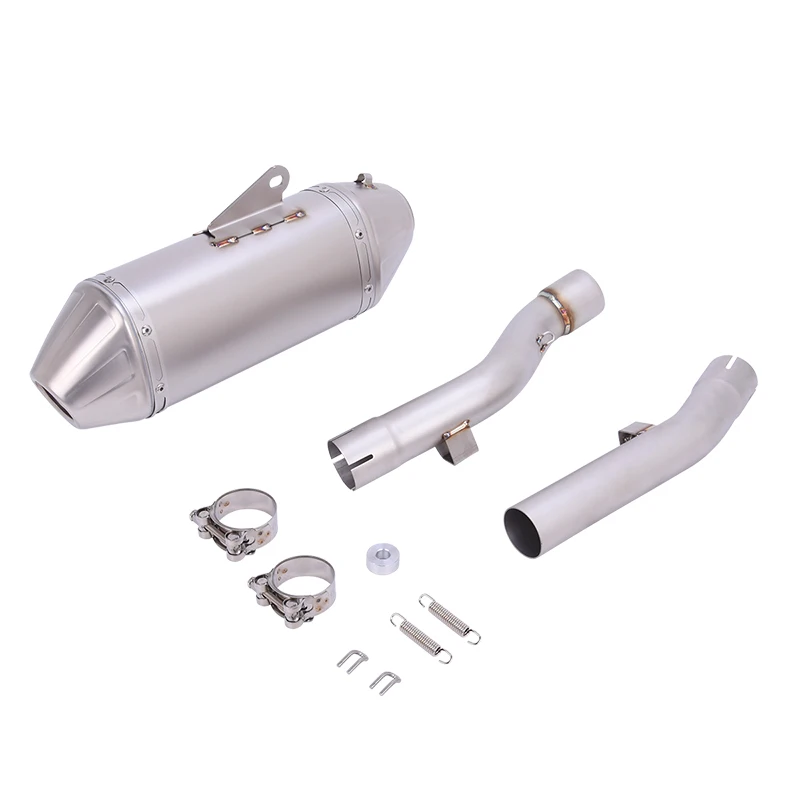 For Suzuki DRZ 400 DRZ400 S E / SM DR-Z 400 DRZ-400 2000 - 2024 Motorcycle Exhaust System Escape Middle Link Pipe With Muffler