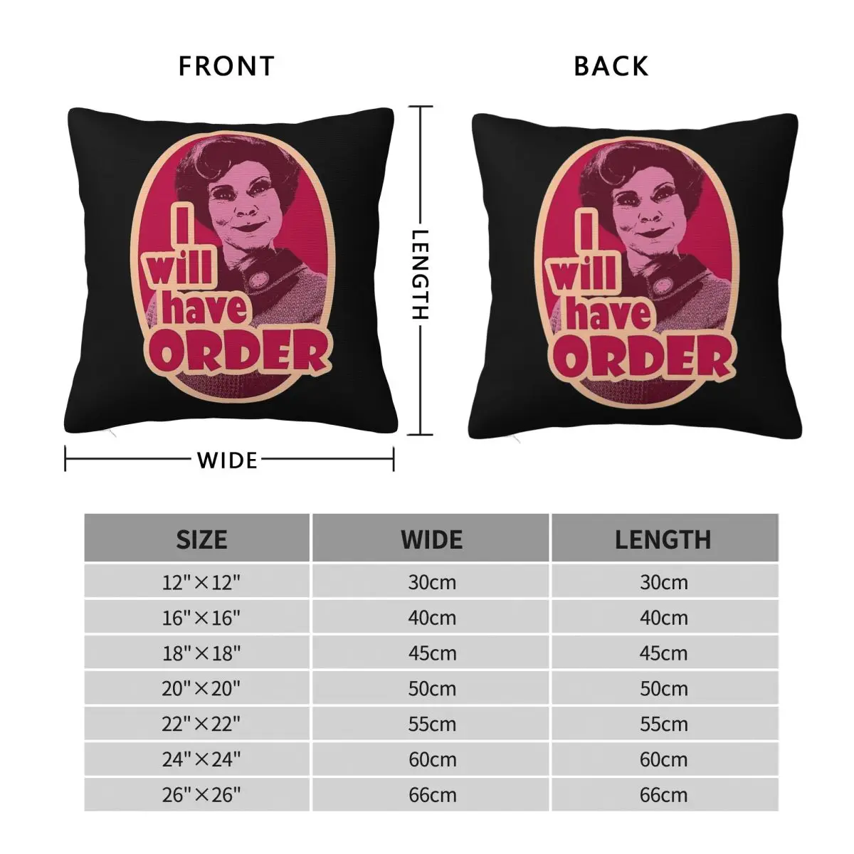 Dolores Umbridge I Will Have Order Square Pillowcase Polyester Linen Velvet Printed Zip Decor Pillow Case Room Cushion Cover