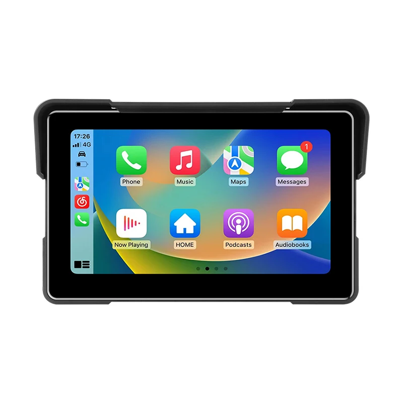 Jansite Tragbares 5/7 Zoll Motorrad-Display mit Wireless Carplay, Android Auto, BT, DVR, digitalem Moto-Dashboard, TPMS, IP67 wasserdicht