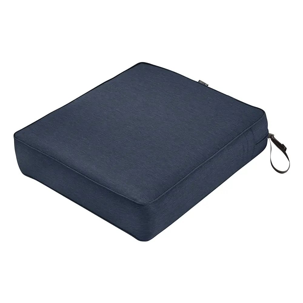 

Montlake Fadesafe Water-Resistant 21 X 25 X 5 H Outdoor Chair Cushion, Heather Indigo Blue, Outdoor Chair Cushions, Patio Chair