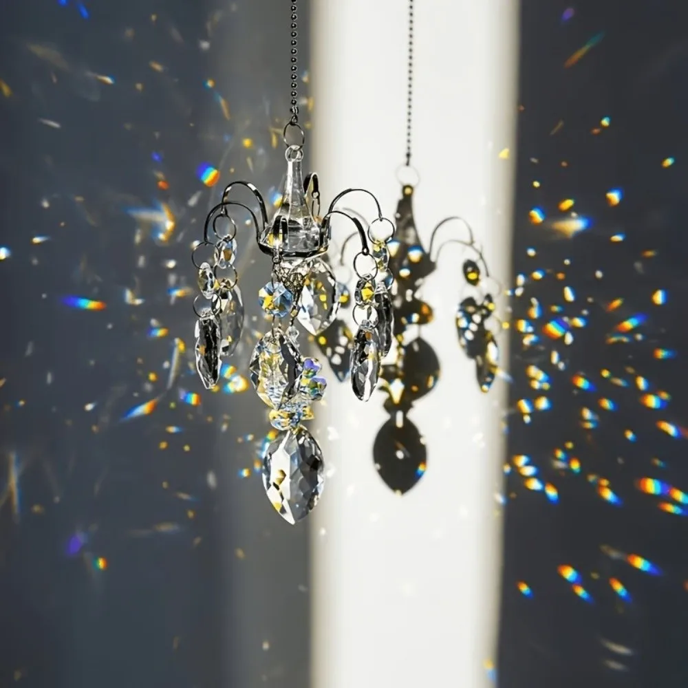 Rhinestone Pendant Sun Catcher Home Decoration Ornaments Crystal Suncatcher Fantasy Shiny Window Hanging Courtyard Corridor