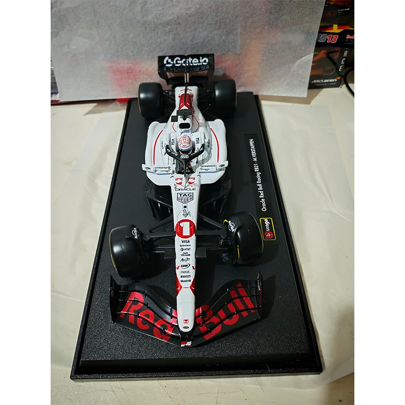 New In Stock Bburago 1:18 Red Bull Rb21 Japan #1 Verstappen