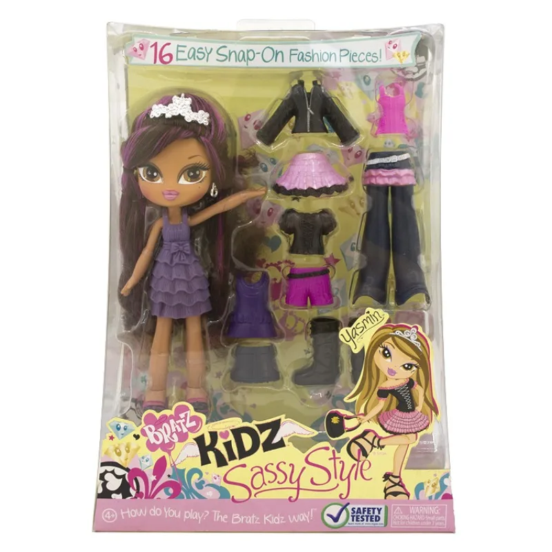 Bratz Bez Doll Q Version Plastic Costume Dress Up Yasmin Dolls Accessories Girls Play House Toys Christmas Gift for Children