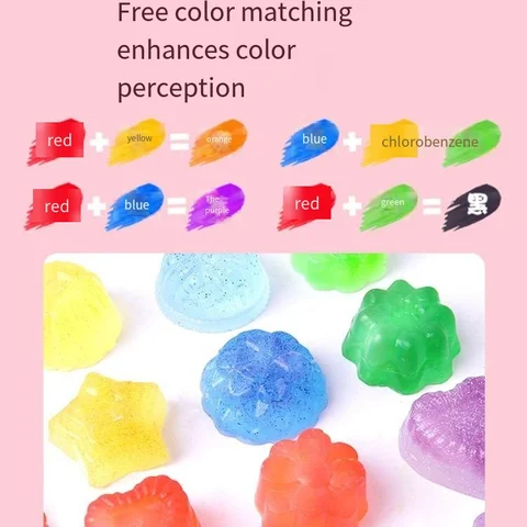 DIY Handgjord Tvål Kristall Tvål Växt Tvåltillverkningsmaterial Flickleksak Set Födelsedagspresent Tvåltillverkningssats 8 best sales tvåltillverkare - №2