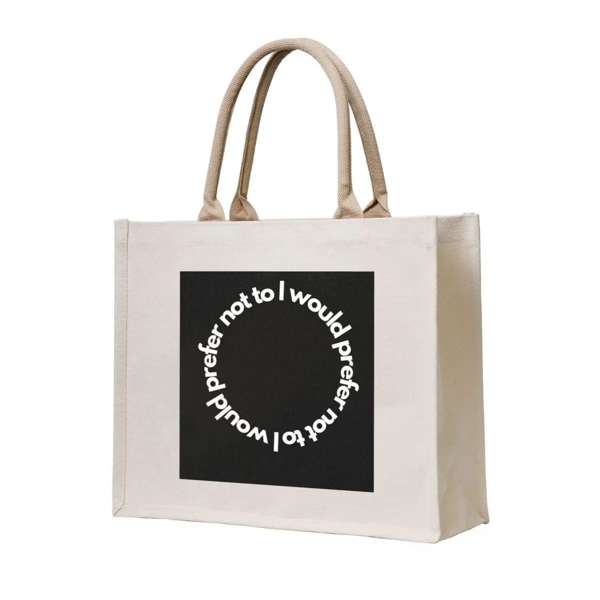 

I would prefer not to (Circular design) Tote Bag shopping cart bags tote bag women handbag