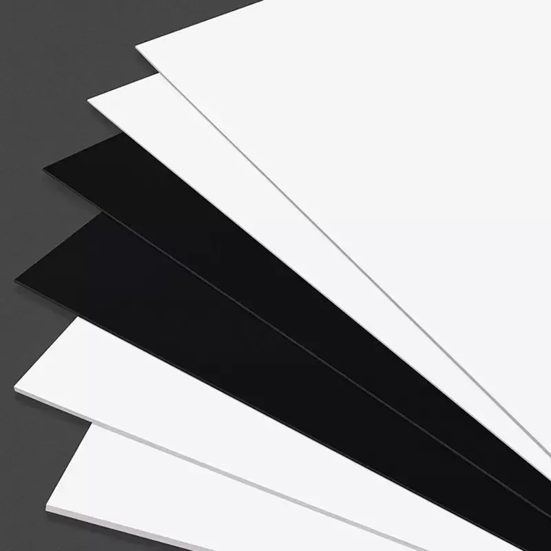 PVC Sheet Plastic Plate Thick 0.2mm 0.3mm 0.4mm 0.5mm 0.8mm 1mm 2mm 3mm 5mm White/Black/Beige PVC Hard Plastic Panel