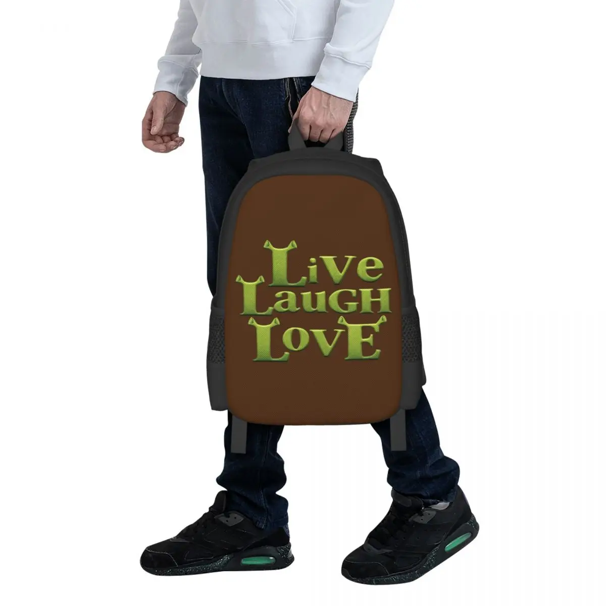 

Рюкзак Shrek - Live Laugh Lov для студентов, школьный рюкзак, походный рюкзак для путешествий, модная сумка для книг для мальчиков и девочек, сумки через плечо