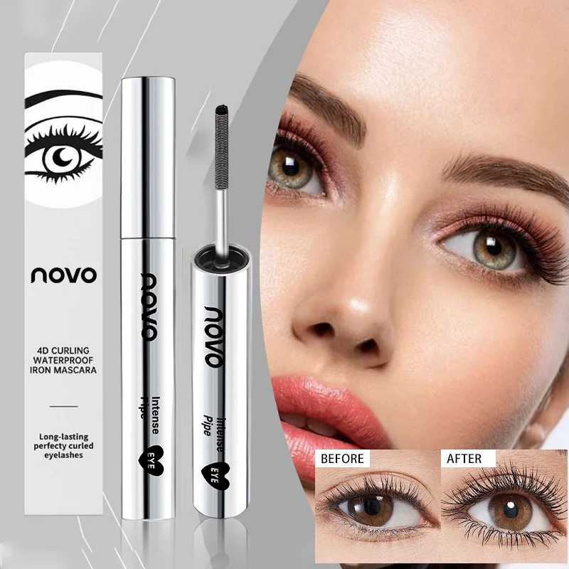 Base per mascara/maschera impermeabile con pennello a spirale - Estratto di vitamina E e Polygonum Multiflorum, mascara volumizzante e allungante