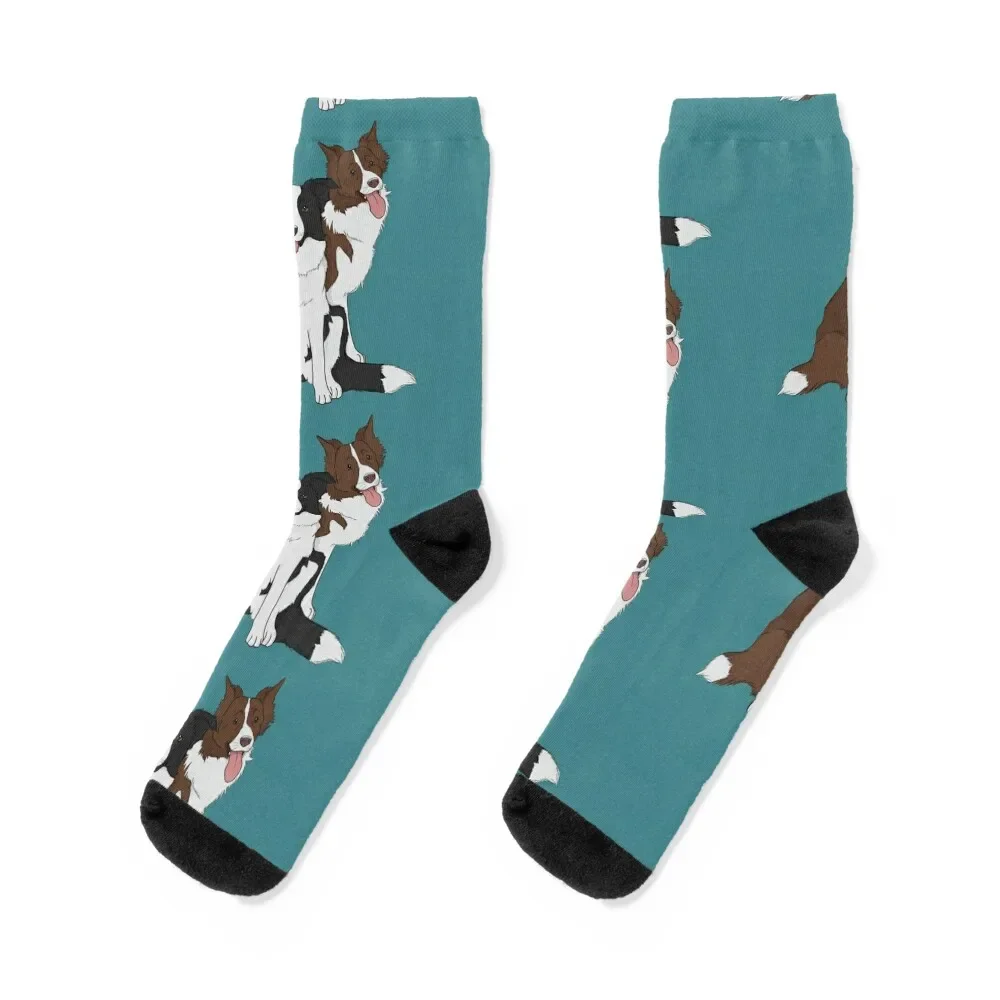 

Border Collies Socks with print Sports New year's sport Women's Socks Men's