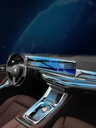 For BMW X7 2023 2024 Car GPS Navigation screen, center console screen,Car interior TPU protective film Anti - film Accessories