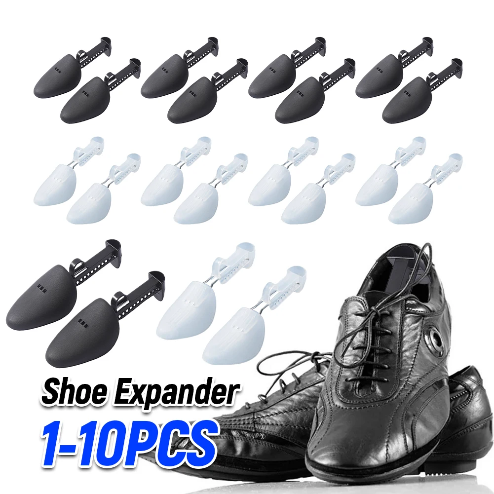 5-1 Paar Kunststoff-Schuhspanner für Herren und Damen, verstellbarer, tragbarer Schuhspanner für Lederschuhe, Stiefelspanner, Anti-Deformations-Schuhformer