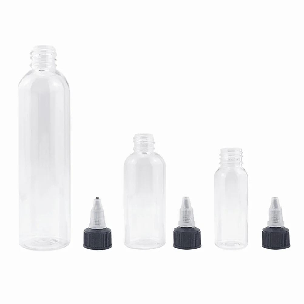 

15Pcs Tattoo Ink Bottle 60Ml Clear Empty Storage Bottle for Pigment Fluid Lightweight Secure Cap Prevents Leakage