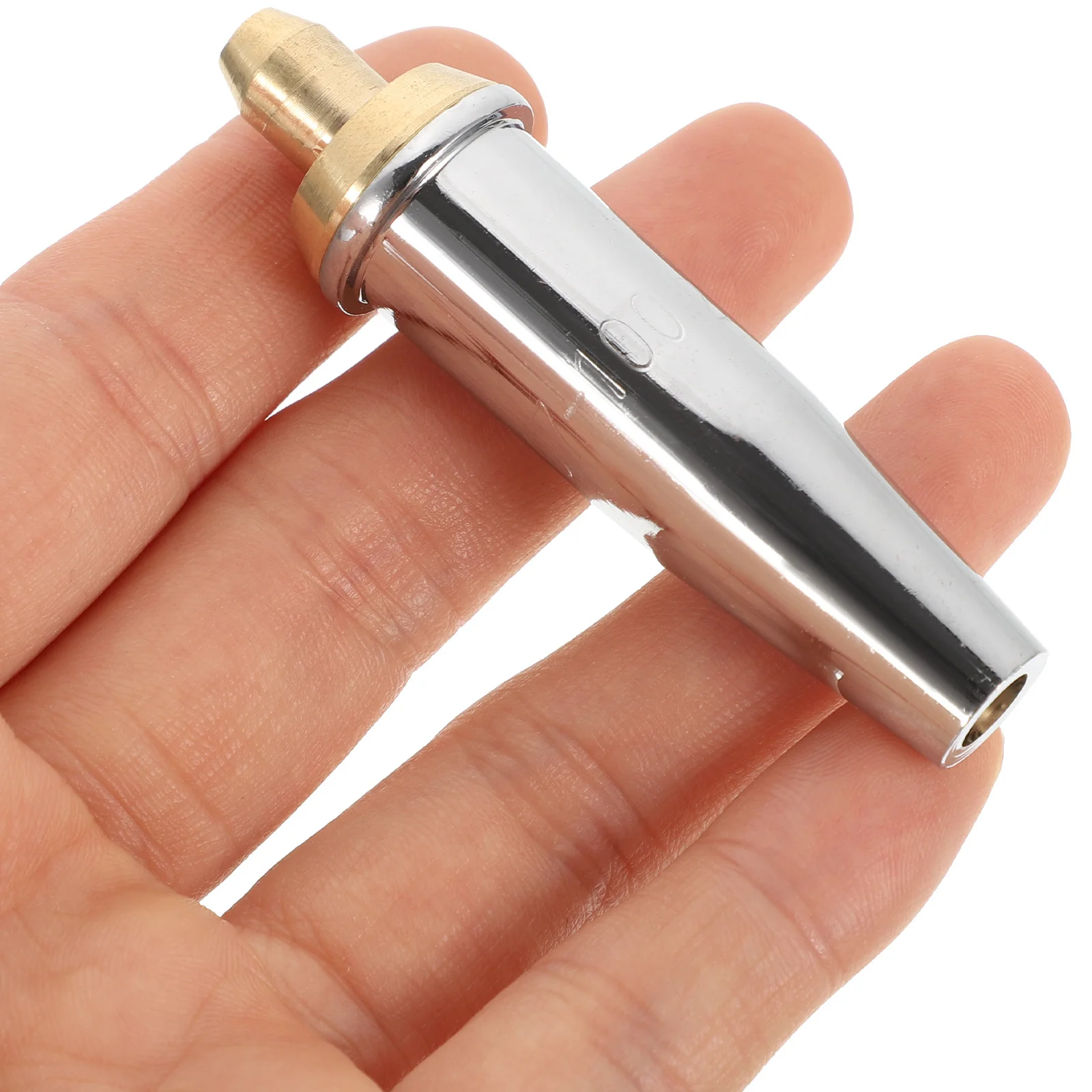 

2Pcs Cutting Torch Tip Brass Polished Chromium Plated Thickened Burner Propane Natural Gas Heavy Duty Replacement Tip for Welder