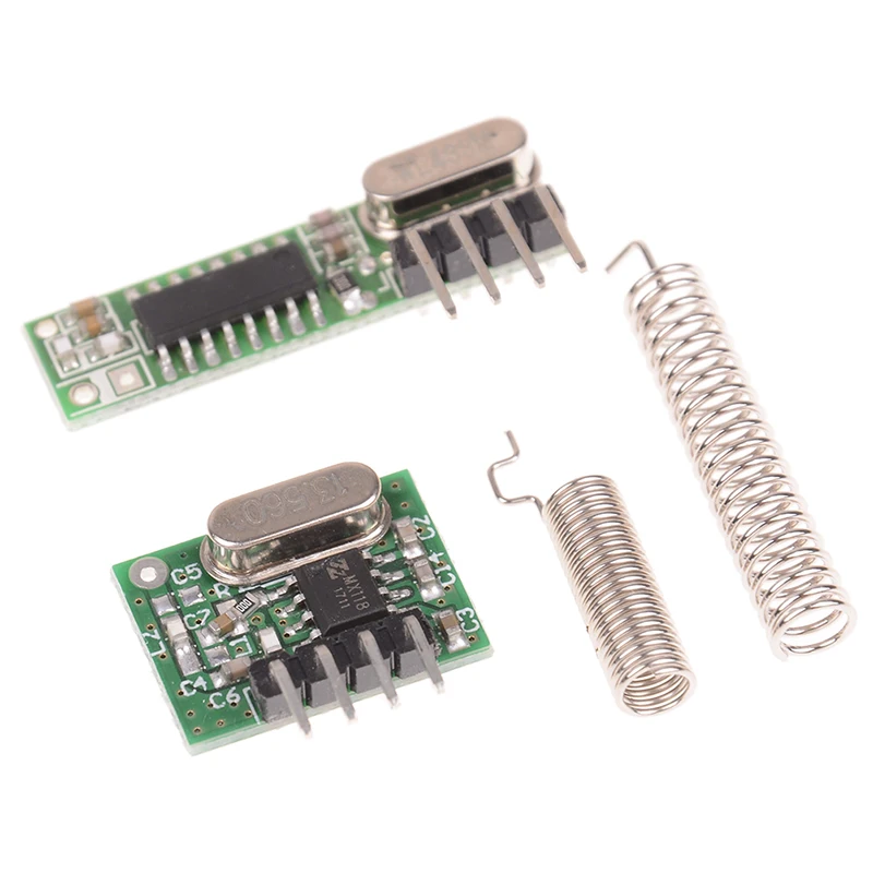 Receptor y módulo transmisor de RF superheterodino para Arduino, Kit de bricolaje de módulo inalámbrico de 433 Mhz, Control remoto, 1 unidad, 433 Mhz