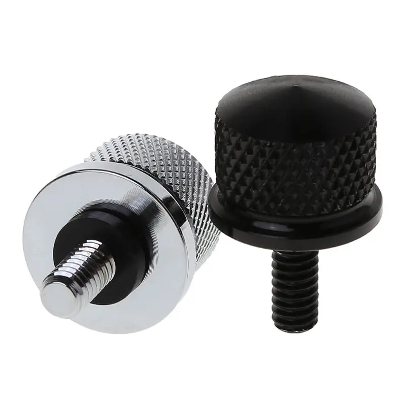 Wearproof Aluminum Alloy for Seat Thumb Screws Bolts for Street Motorcycle Black/Silver Screws Boltd Dropship