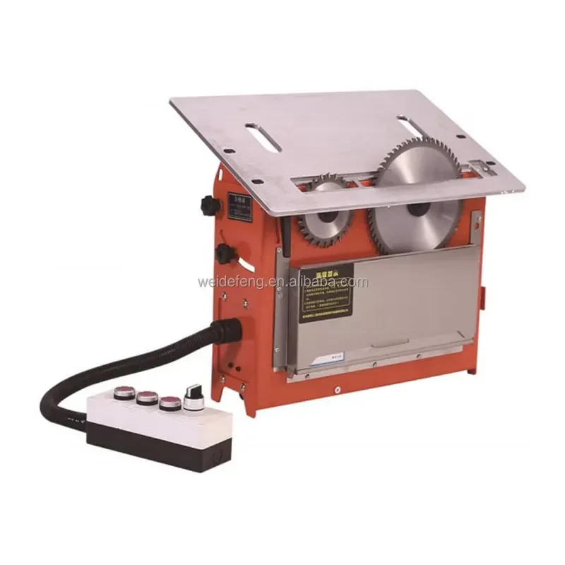 Woodworking Machinery High Quality Cutting Precision Portable Double Saw Blade Panel Saw Machine Small Home DIY Cutting Tools