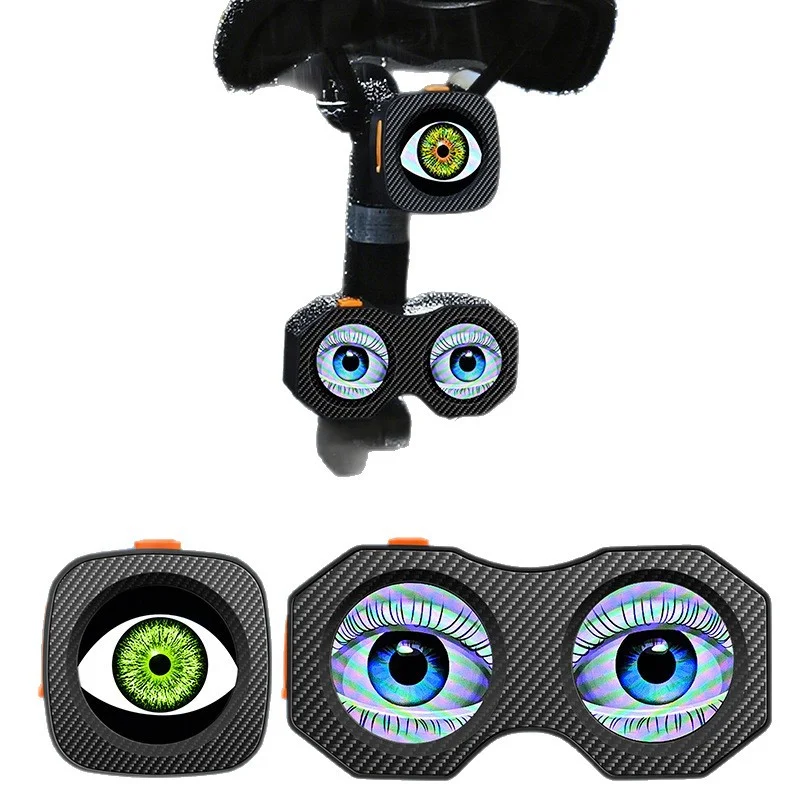 Devil Eye LED Lamp for Bicycle/Motorcycle/Car Customizable Dual-Screen Decorative Light for Trailer Electric Bike Accessori T4S1 view 5