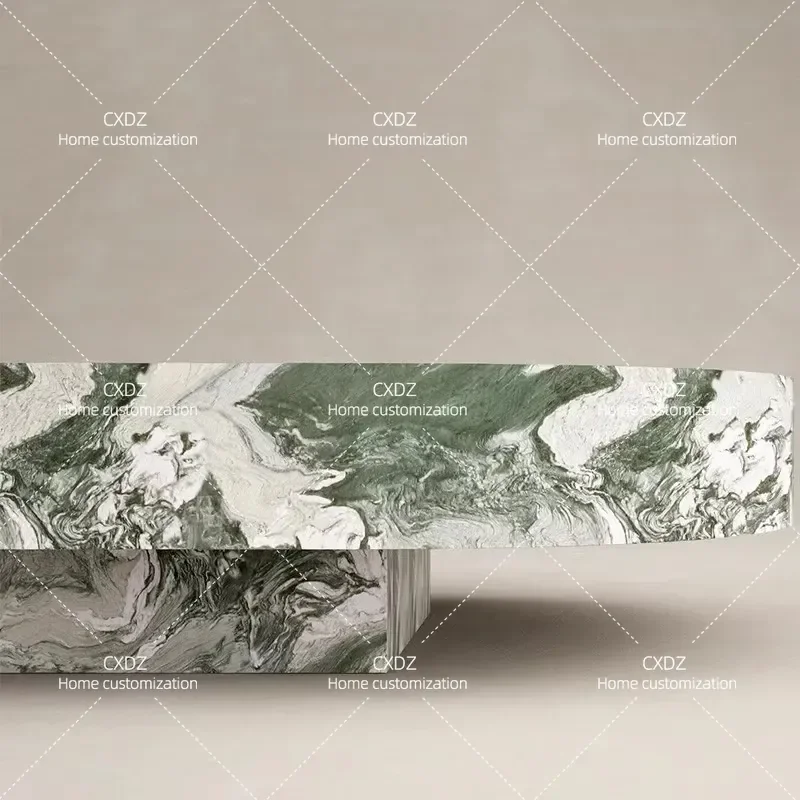 Marble Round Coffee Table Set for Living Room 2025 New Luxury Home Furniture High End Modern Design Centerpiece