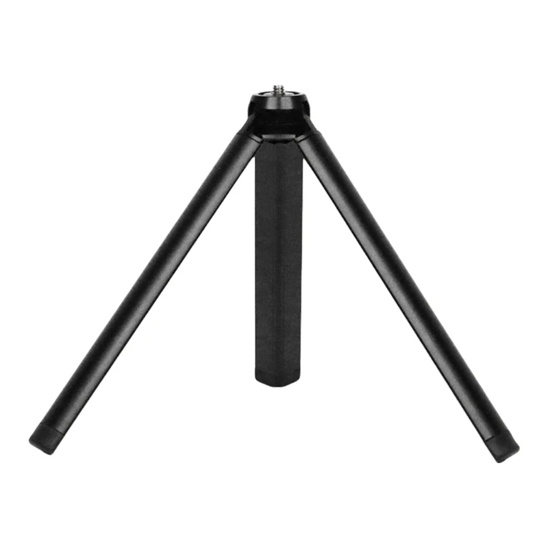 Aluminum Alloy Tabletop Tripod Phone Stand Holder with 1/4'' Screw for DSLR Camera Gimbal Stabilizer and Monopod Black