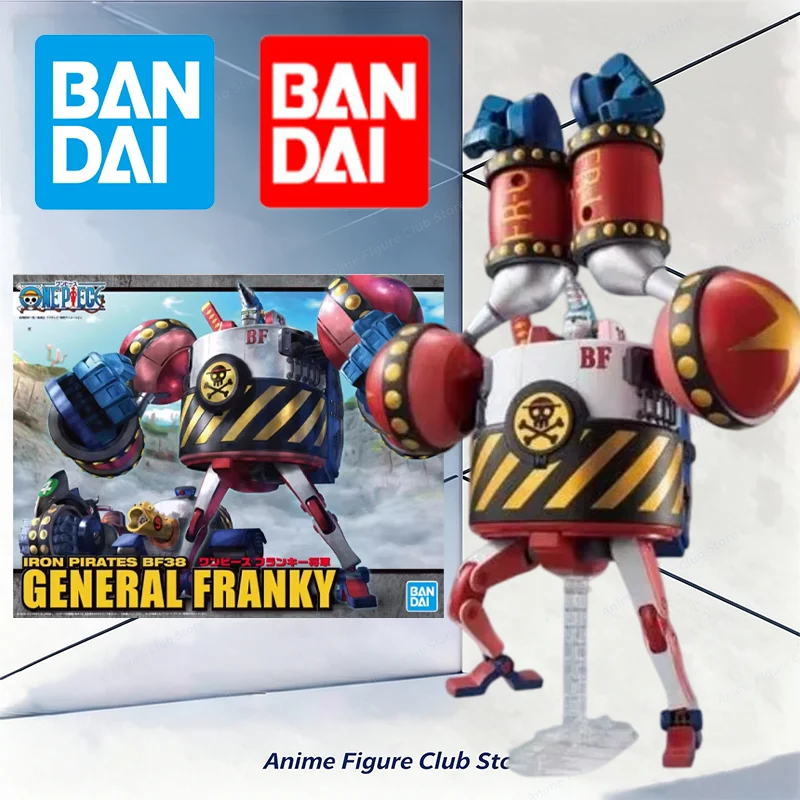 100% Genuine BANDAI One Piece Iron Pirates BF38 General Franky Model Kit Collection Assembly Anime Action Figure Toys Gift Stock