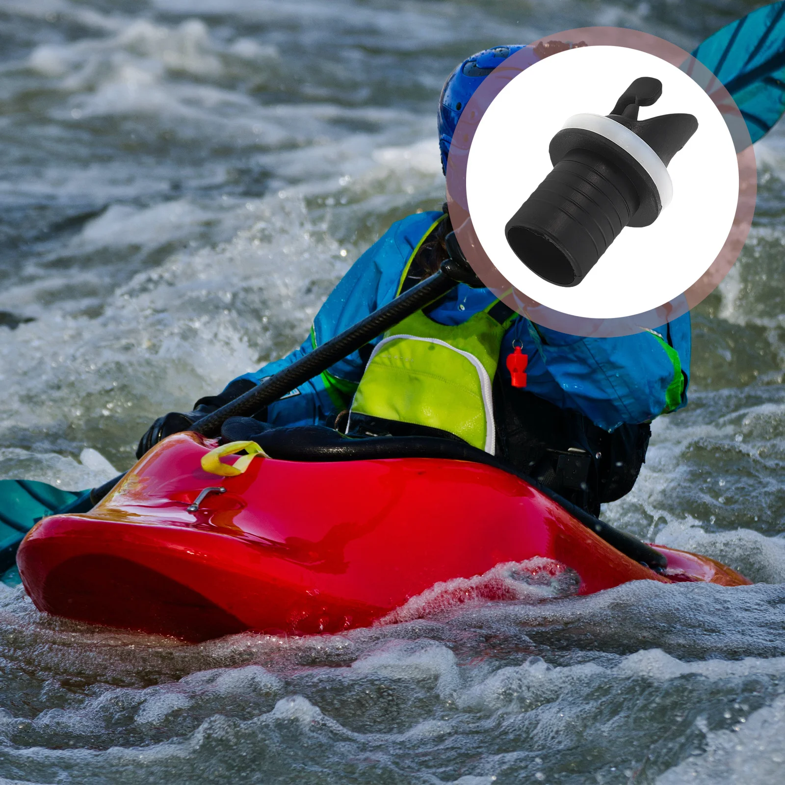 

Inflatable Kayak Accessories Plastic Air Valve Adapter for Canoe Paddle Board Giant Slide Gymnastics Mat Inflation Use