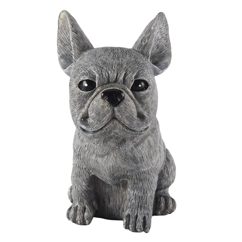 A21Q -Statue Garden Decoration Dog Resin Decoration Dachshund & French Bulldog Sculpture Home Ornaments