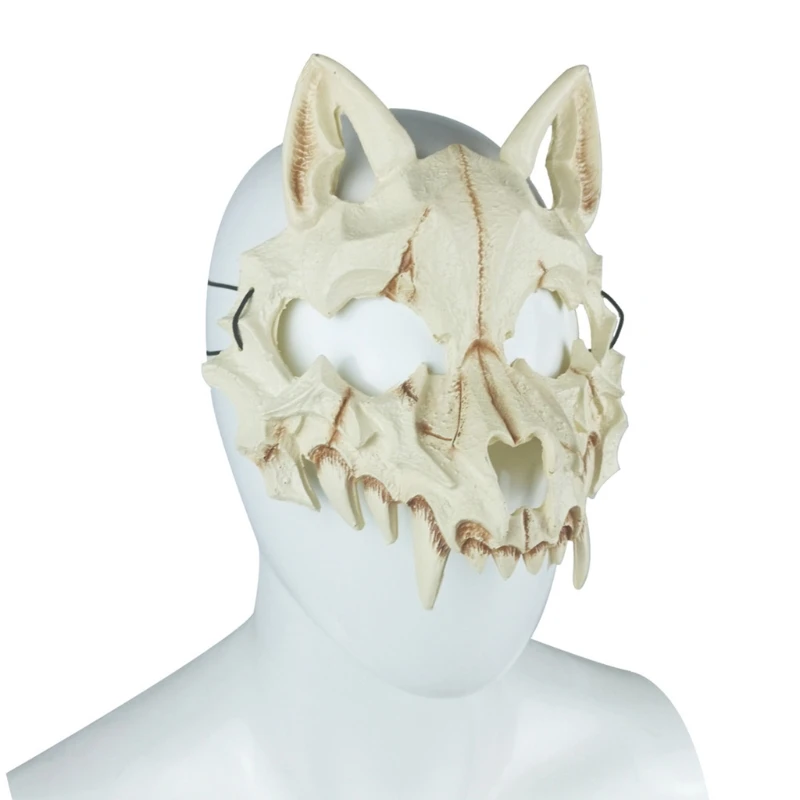 3D Bone Skull Halloween Masks Scary Mask Cosplay Masquerade Carnival Party Props Ropeplay Animal Mask for Adult Children