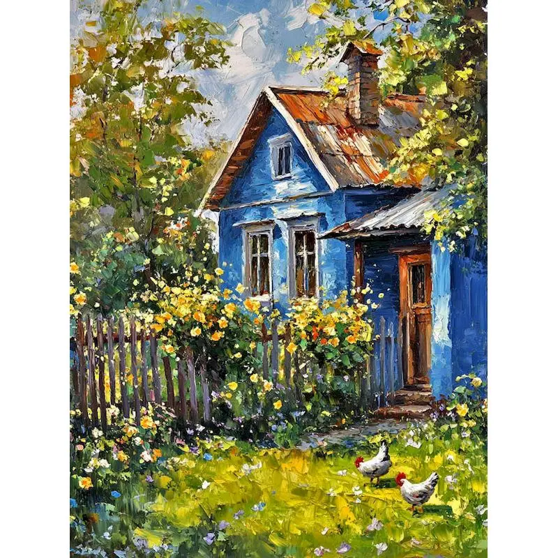 

GATYZTORY Pastoral Painting By Numbers Crafts Picture Drawing Scenery Classic Hand Painting Picture On Numbers