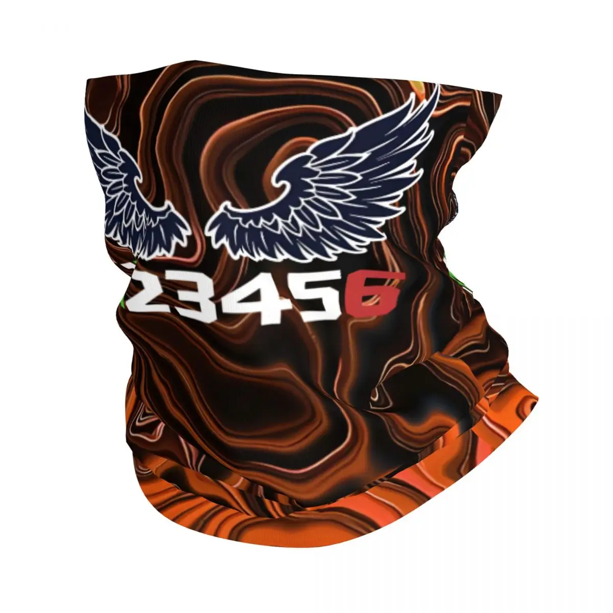 Unisex Dois Lados Impresso Bandana, Neck Gaiter, Motocicleta, Motocross, Cachecol de Rosto, Multi-Uso Balaclava, Ciclismo, Unisex, Angel, 1N23456