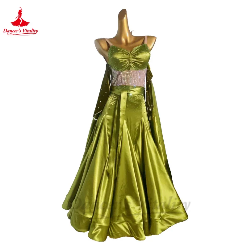 

Ballroom Dance Performance Dress for Women Waltz Social Dancing Competiton Professional Clothing Customsized Modern Dresses