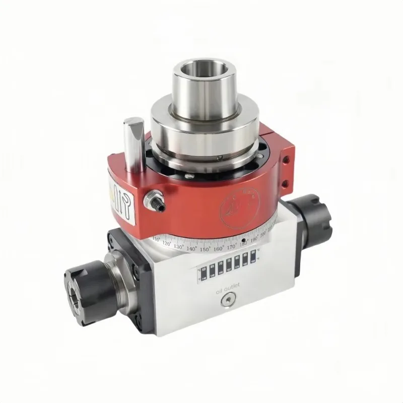 

ISO30/HSK63F & ER25 Aggregate Adjustable Angle Head – High Precision for Home Decoration CNC Engravers