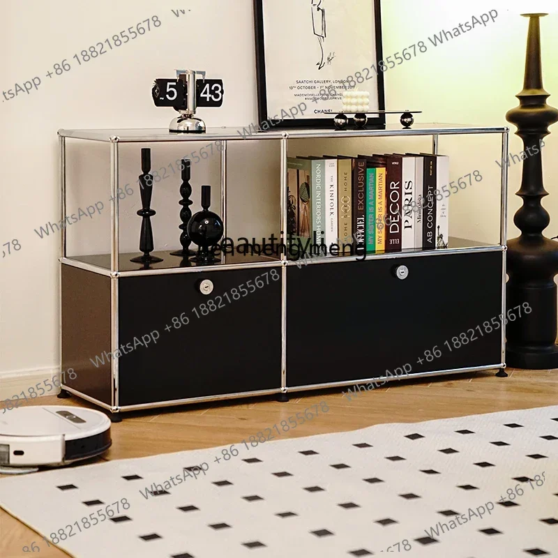 New arrive Stainless Steel Locker USM Side Cabinet Modular Storage TV Cabinet