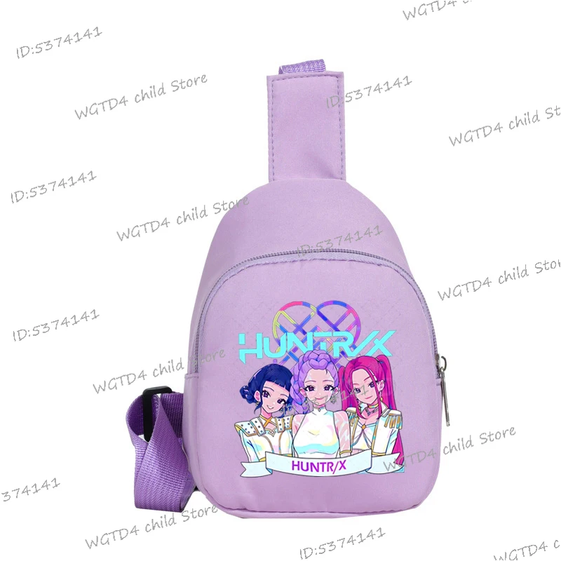 

K-pop Нагрудная сумка «Охотники на демонов» для девочек, сумка на плечо с героями мультфильмов для мальчиков и девочек, портативные модные сумки через плечо, подарки, легкие сумки