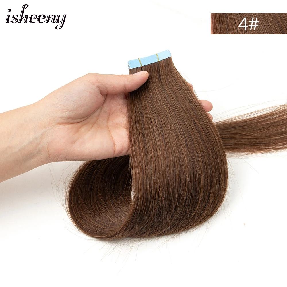 Human Hair Weft Tape, Seamless Extensions