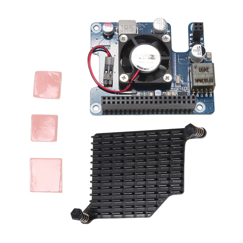 

Плата расширения для Raspberry Pi 5 Poe HAT 802.3Af/At с охлаждающим вентилятором для печатной платы Raspberry Pi 5 + металл-HGSW