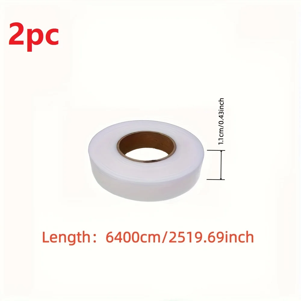 2pc 64M/Roll 1.1cm Width Pants Hem Tape Self-Adhesive Edge Shorten Paste Tape DIY Tools for Jean Clothes Length Shorten Househol