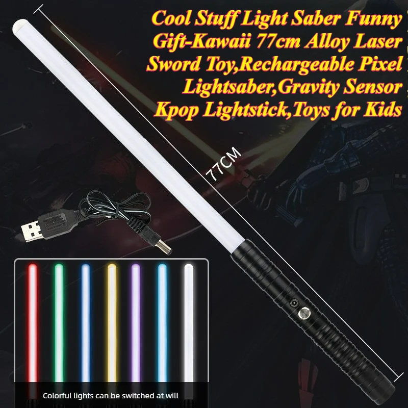 cool-stuff-light-saber-funny-gift-77cm-super-alloy-laser-sword-toypixel-lightsabergravity-sensor-kpop-lightsticktoys-for-kids