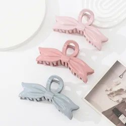 13cm Large Lacquer Bow Hair Clip Women's Fashionable and Elegant Macaron Color Hair Clip Shark Clip Hair Accessories