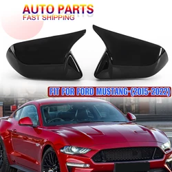 For Ford Mustang 2015-2022 Car Rearview Mirror Cover Wing Side Mirrors With/No Signal Light Auto Exterior Accessories