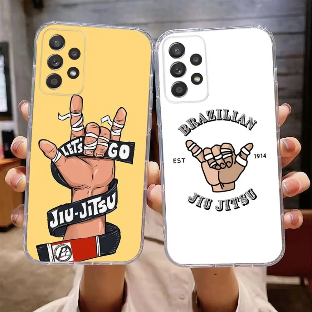 

BJJ Brazilian jiu-jitsu Phone Case For Samsung Galaxy A,71,70,52,51,40,31,50,50S,30S,21S,12,10,Note20ultra Transparent Cover