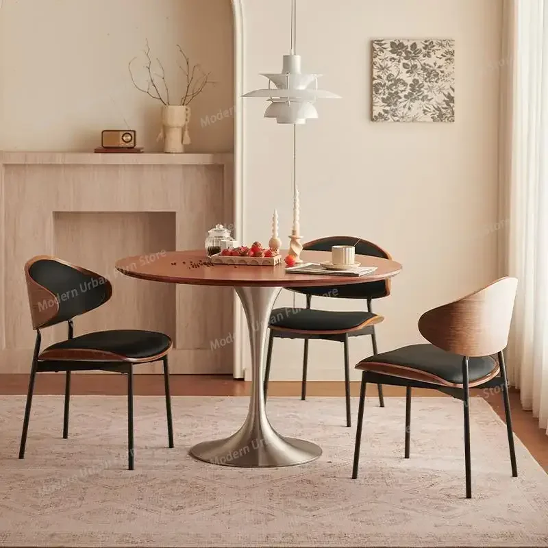 

Французские винтажные обеденные столы в скандинавском стиле, роскошные, из массива дерева, с каменной столешницей, круглые столы для столовой, мебель для обеденной зоны, Mesas Redondas FYDT