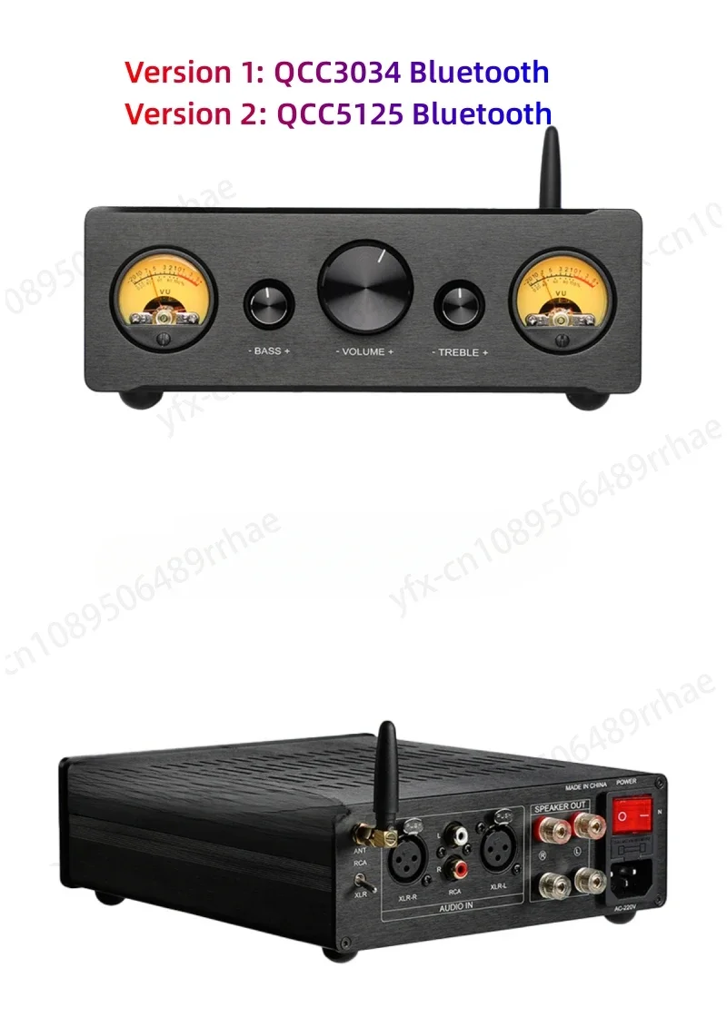 

D325X high-power 3255 dual channel balanced digital Bluetooth 5.1 power amplifier (improved meter sensitivity)