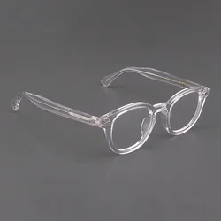 Men's Spectacle Frame Johnny Depp Lemtosh Style Glasses Transparent Lens Brand designer Computer Male Round Vintage Eyeglasses