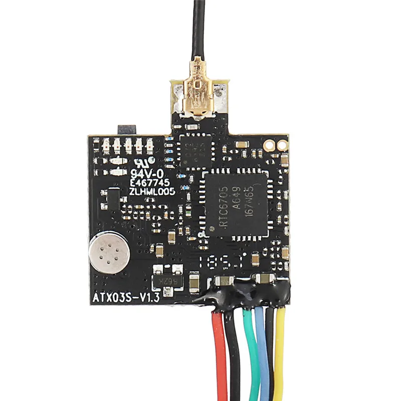 Eachine ATX03S 5.8GHz 40CH 25mW/50mw/200mW Switchable FPV Transmitter Smart Audio With Microphone for RC Drone - IPEX