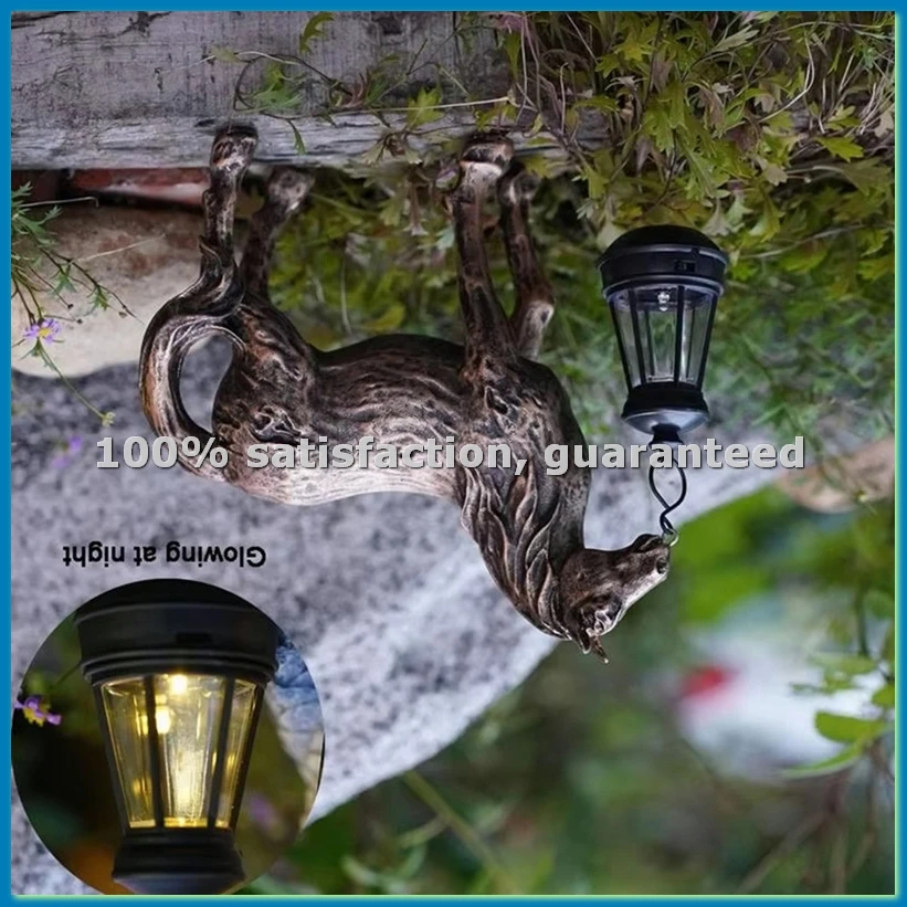 

Cute Horse Statue with Solar Lantern Figures for Garden Yard Decoration Art Craft Sculpture for Women Men Birthday B-ABVK